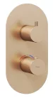 Ravak Espirit falba süllyesztett termosztátos csaptelep, kétutas, beslő egység nélkül ES 063.60RGB.O2.RB07C, rose gold