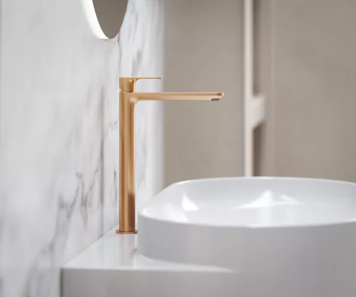 Ravak Eleganta álló mosdócsaptelep 335 mm leeresztő nélkül EL 015.60RGB, rose gold