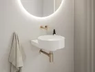 Ravak Eleganta falba süllyesztett mosdócsaptelep belső egység nélkül EL 019.60RGB.O1.RB07B, rose gold