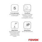 Ravak Eleganta álló bidécsaptelep 130 mm leersztő nélkül EL 056.60RGB, rose gold