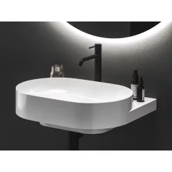  Ravak Espirit álló mosdócsaptelep 250 mm leeresztő nélkül ES 014.20BLM, matt fekete