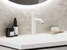 Ravak Espirit álló mosdócsaptelep BeCool 190 mm leeresztő nélkül ES 012.11WV, White Velvet