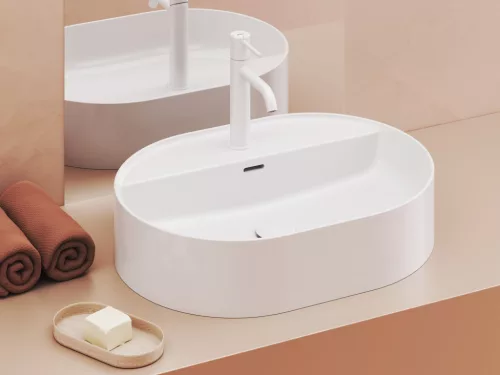 Ravak Espirit álló mosdócsaptelep BeCool 190 mm leeresztő nélkül ES 012.11WV, White Velvet