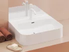 Ravak Espirit álló mosdócsaptelep BeCool 190 mm leeresztő nélkül ES 012.11WV, White Velvet