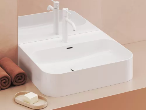 Ravak Espirit álló mosdócsaptelep BeCool 190 mm leeresztő nélkül ES 012.11WV, White Velvet