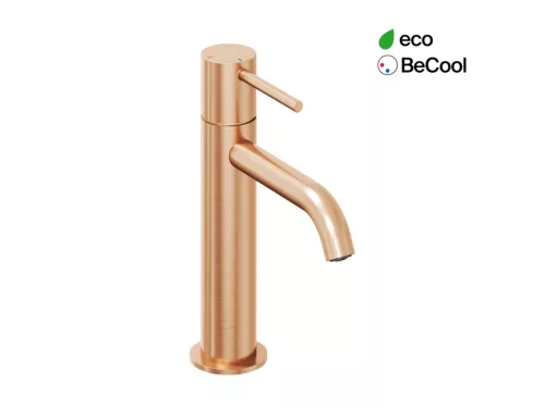 Ravak Espirit álló mosdócsaptelep BeCool 190 mm leeresztő nélkül ES 012.61RGB, rose gold