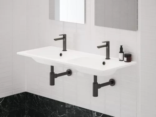Ravak Eleganta álló mosdócsaptelep BeCool 174 mm leeresztő nélkül EL 012.21GB, grafit