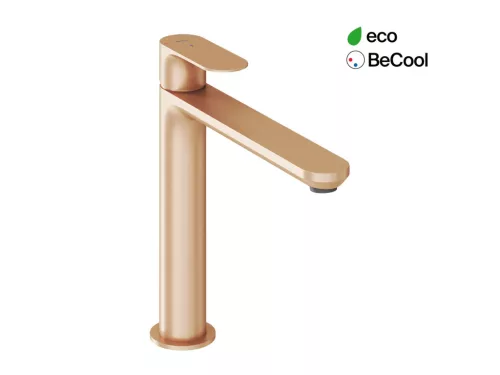 Ravak Eleganta álló mosdócsaptelep BeCool 220 mm leeresztő nélkül EL 014.61RGB, rose gold