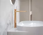 Ravak Eleganta álló mosdócsaptelep BeCool 335 mm leeresztő nélkül EL 015.61RGB, rose gold