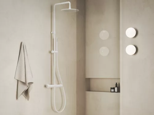 Ravak Espirit termosztátos zuhanyoszlop szettel ES 091.10WV, White Velvet