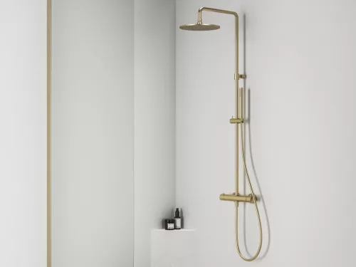Ravak Espirit termosztátos zuhanyoszlop szettel ES 091.60RGB, rose gold