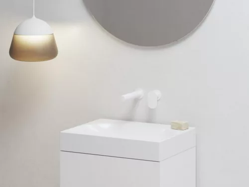 Ravak Spring falba süllyesztett mosdócsaptelep testtel, matt fehér SG 019.10WHM.O1