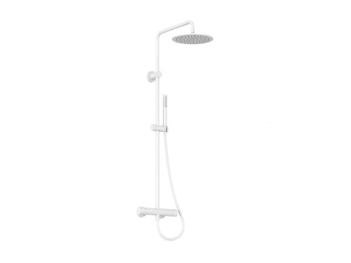 Ravak Spring  termosztátos zuhanyoszlop, állítható, zuhanyszettel, matt fehér SG 091.10WHM