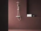 Ravak Spring  termosztátos zuhanyoszlop, állítható, zuhanyszettel, matt fehér SG 091.10WHM