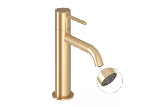 Ravak Espirit álló mosdócsaptelep 190 mm leeresztő nélkül ES 012.60GLB, gold