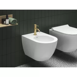   Ravak Espirit álló bidécsaptelep 150 mm leersztő nélkül ES 056.60GLB, gold