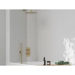   Ravak Espirit termosztátos falba süllyesztett csaptelep, háromutas, belső egység nélkül ES 067.60GLB.O3.RB07C, gold