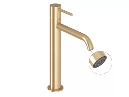 Ravak Espirit álló mosdócsaptelep 250 mm leeresztő nélkül ES 014.60GLB, gold