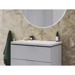   Ravak Espirit álló mosdócsaptelep BeCool 190 mm leeresztő nélkül ES 012.61GLB, gold