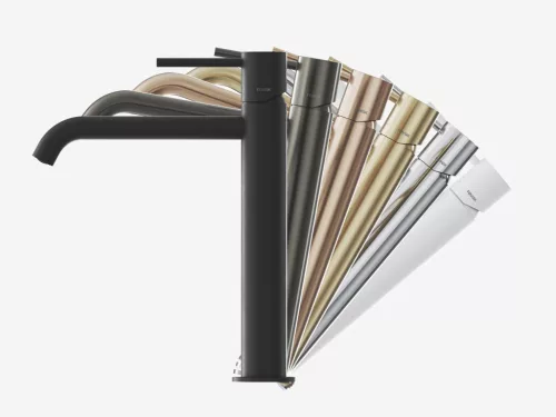 Ravak Espirit álló mosdócsaptelep BeCool 190 mm leeresztő nélkül ES 012.61GLB, gold