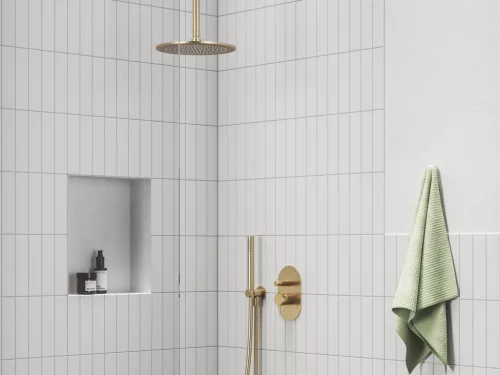 Ravak Esőztető zuhanyfej köralakú, 250 mm 980.60GLB, gold