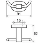 Ravak Chrome dupla fogas CR 100.00 X07P186