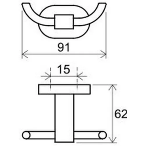 Ravak Chrome dupla fogas CR 100.00 X07P186