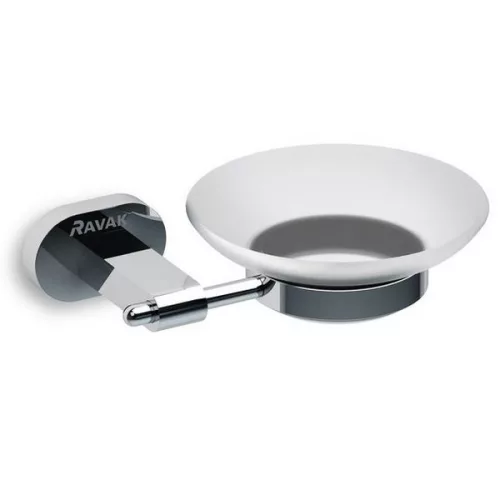 Ravak Chrome szappantartó tál CR 200.00 matt üveg X07P187 rajza
