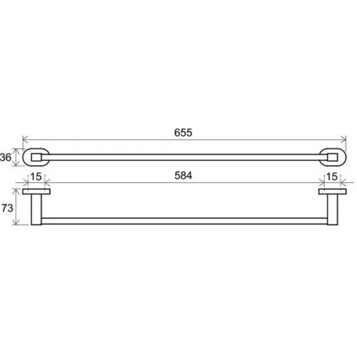 Ravak Chrome törölközőtartó 65 cm CR 310.00 X07P192