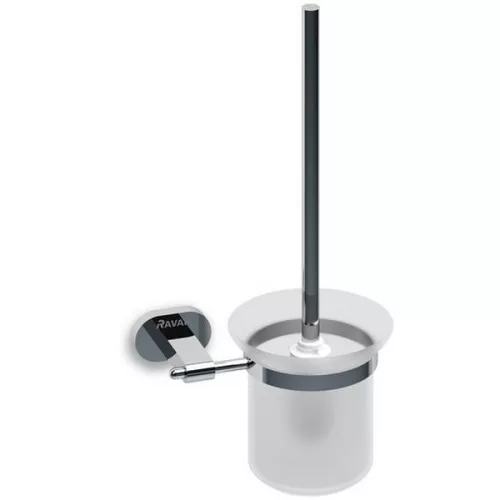 Ravak Chrome fali WC kefe matt üveg króm CR 410.00 X07P196 rajza