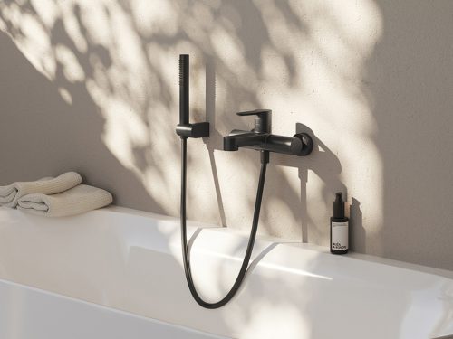 Ravak Zuhanygégecső 150 cm SatinFlex 913.23BL , fekete