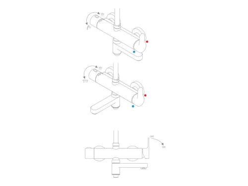 Ravak Állítható zuhanyoszlop DS 092.00CR