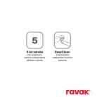 Ravak Espirit vízfeltöltő falikar kádhoz ES 027.10WV , White Velvet