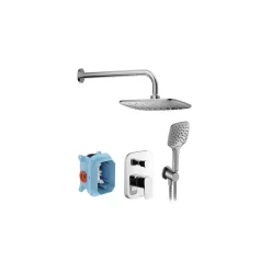   Ravak 10° Free falsík alatti zuhanyszett TD F 090.00CR.O2.RB070, króm