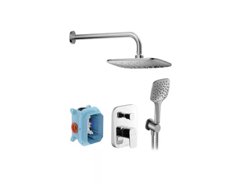 Ravak 10° Free falsík alatti zuhanyszett TD F 090.00CR.O2.RB070, króm