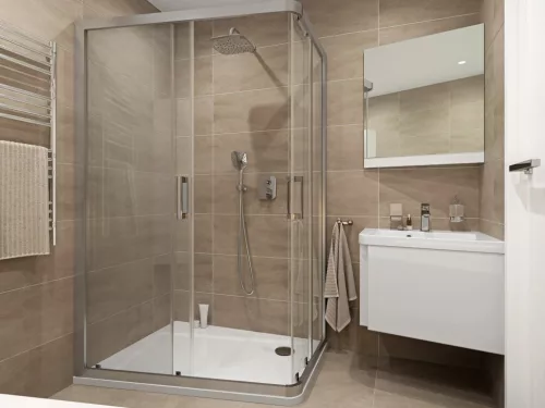 Ravak 10° Free falsík alatti zuhanyszett TD F 090.01CR.O2, króm