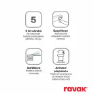 Ravak Espirit fali kádcsaptelep szettel, króm ES 022.00CR+S