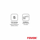 Ravak Espirit fali zuhanycsaptelep szettel, grafit ES 032.20GB+S