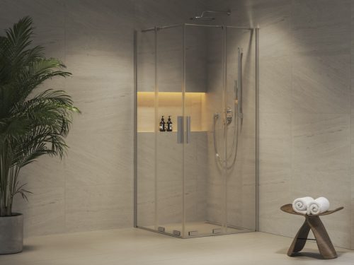 Ravak RORV2 80x80 zuhanykabin krómhatású+transparent