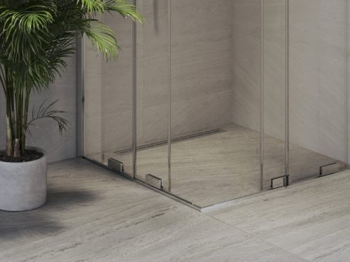 Ravak RORV2 80x80 zuhanykabin krómhatású+transparent