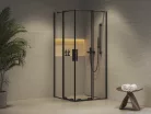Ravak RORV2 90x90 zuhanykabin fekete+transparent