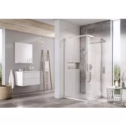   Ravak Blix Slim BLSRV2 80x80 zuhanykabin krómhatású+transparent