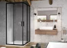 Ravak Blix Slim BLSRV2 90x90 zuhanykabin fekete+transparent