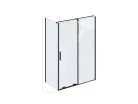 Ravak ROPS 90 fix oldalfal fekete+transparent