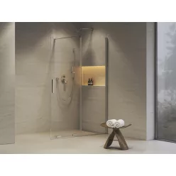 Ravak ROWI 140 zuhanykabin krómhatású+transparent