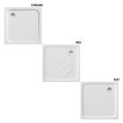 Ravak Perseus Pro Chrome 90x90 zuhanytálca fehér