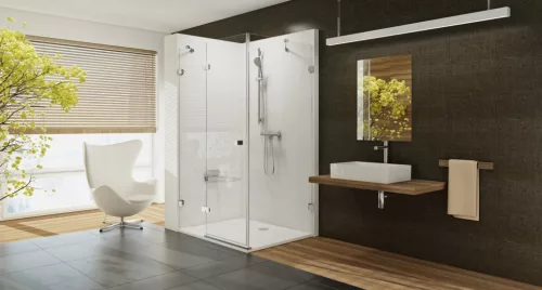 Ravak Chrome Gigant Pro 100x90 zuhanytálca, fehér