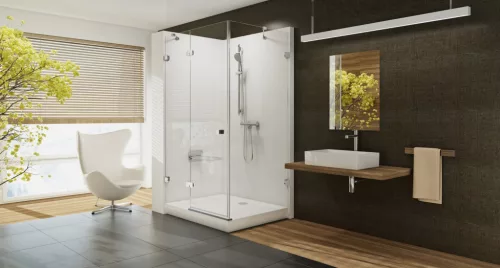 Ravak Chrome Gigant Pro 100x90 zuhanytálca, fehér