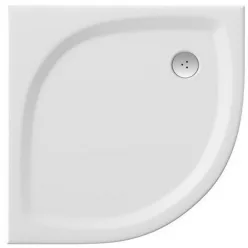 Ravak Elipso Flat zuhanytálca 80 cm fehér XA234411010 rajza