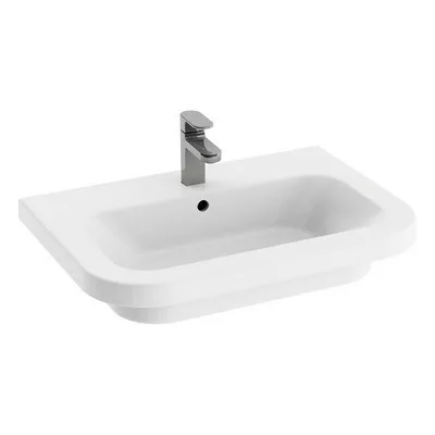 Ravak Chrome 650 beépíthető kerámia mosdó csaplyukkal (XJG01165000)